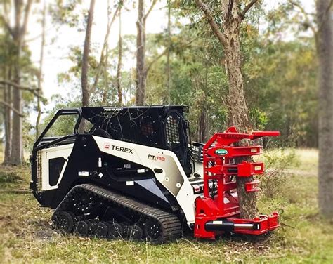 skid steer cutting trees|skid steer long reach cutter.